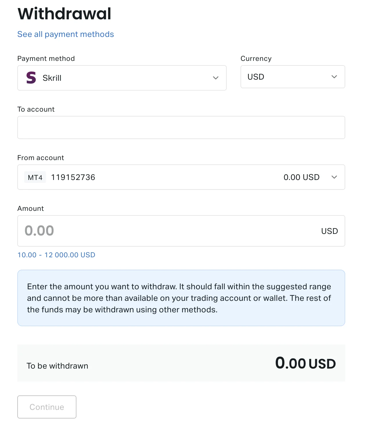 Exness Minimum Deposit for Different Account Type