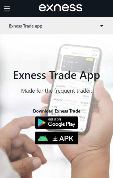 Exness trading app.